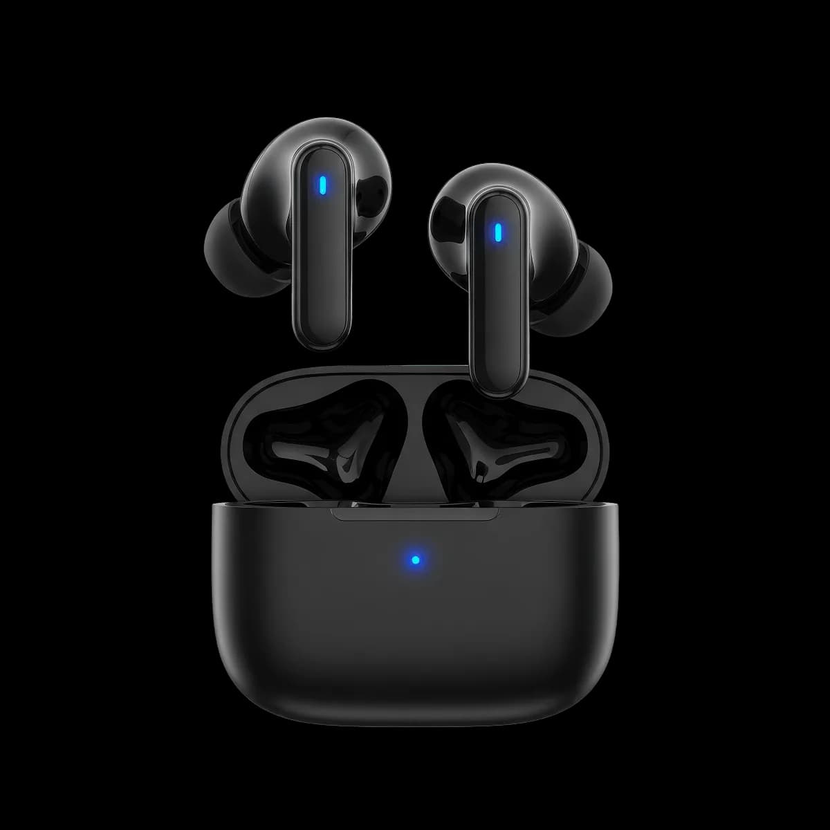 AuraSound Nova In-Ear Earbuds, Deep Black, view 2