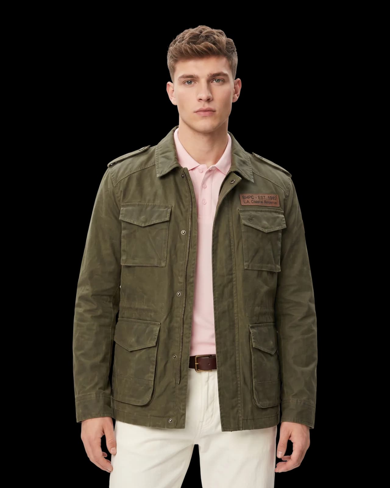 Cotton field jacket, Olive