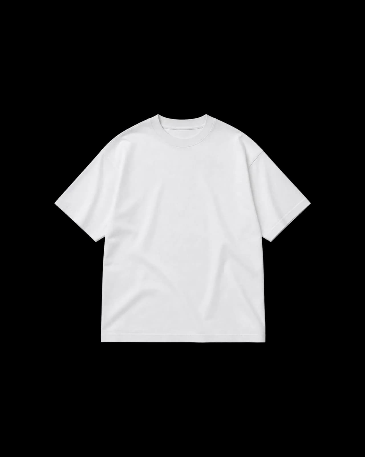 Heavyweight crew-neck tee, White