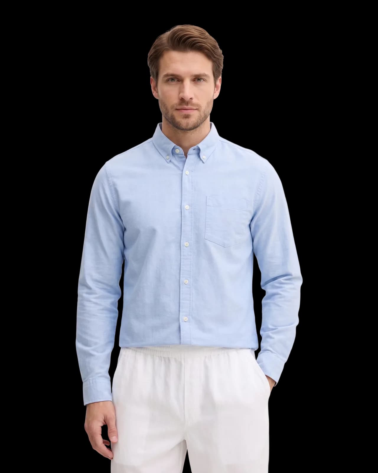 Oxford button-down shirt, Light Blue