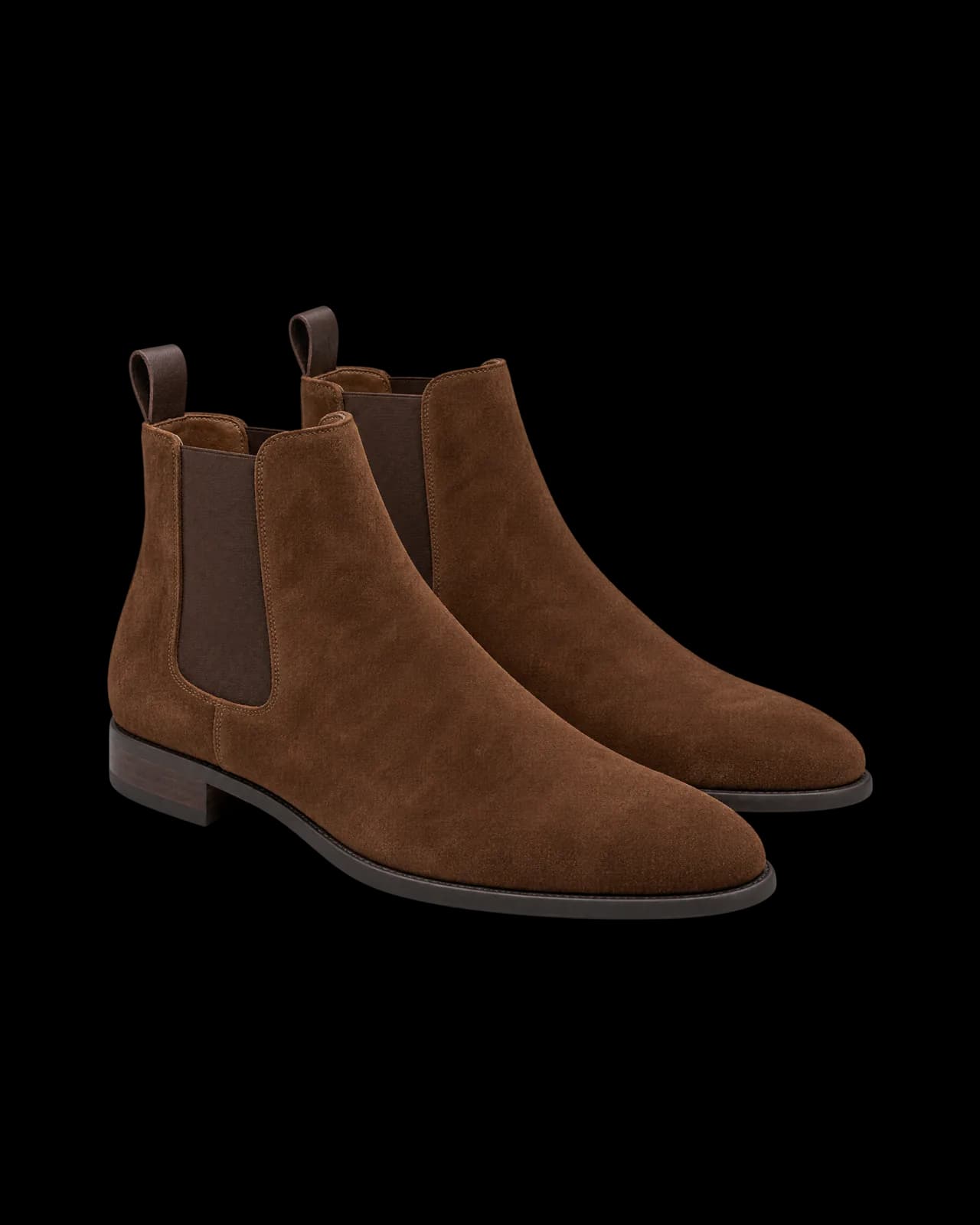 Suede Chelsea boots, Brown
