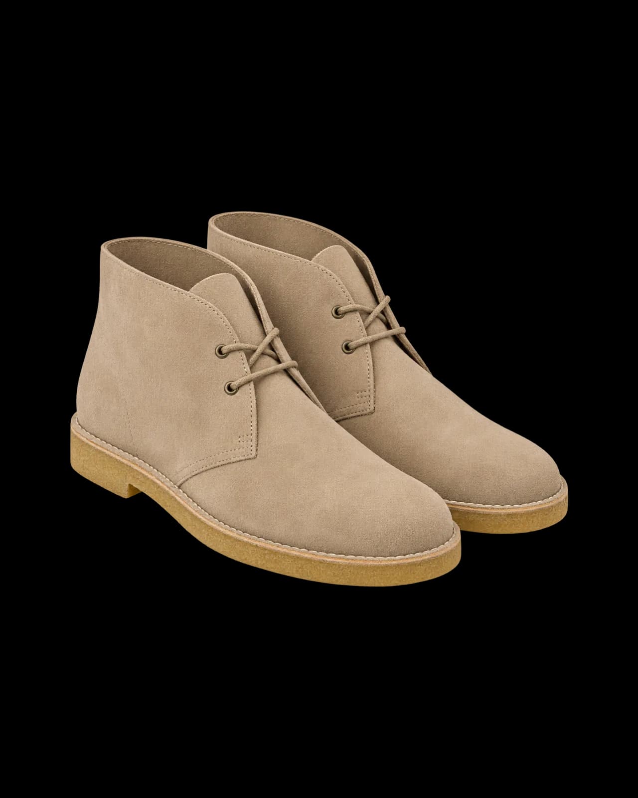 Suede desert boots, Sand