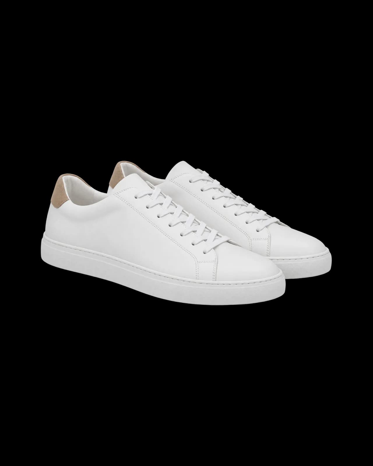 Minimal leather sneakers, White