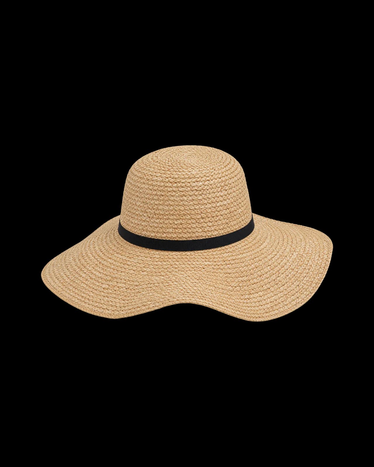 Raffia sun hat, Natural