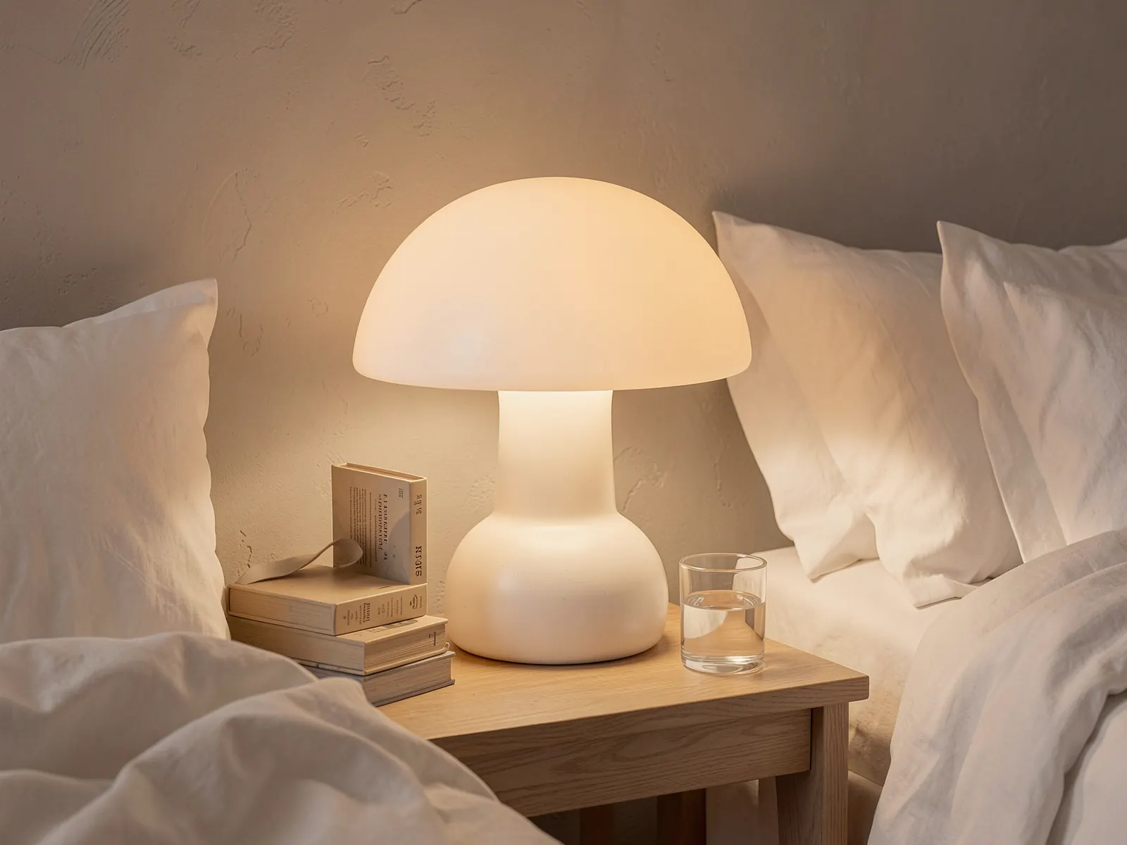 Bolla table lamp, Chalk
