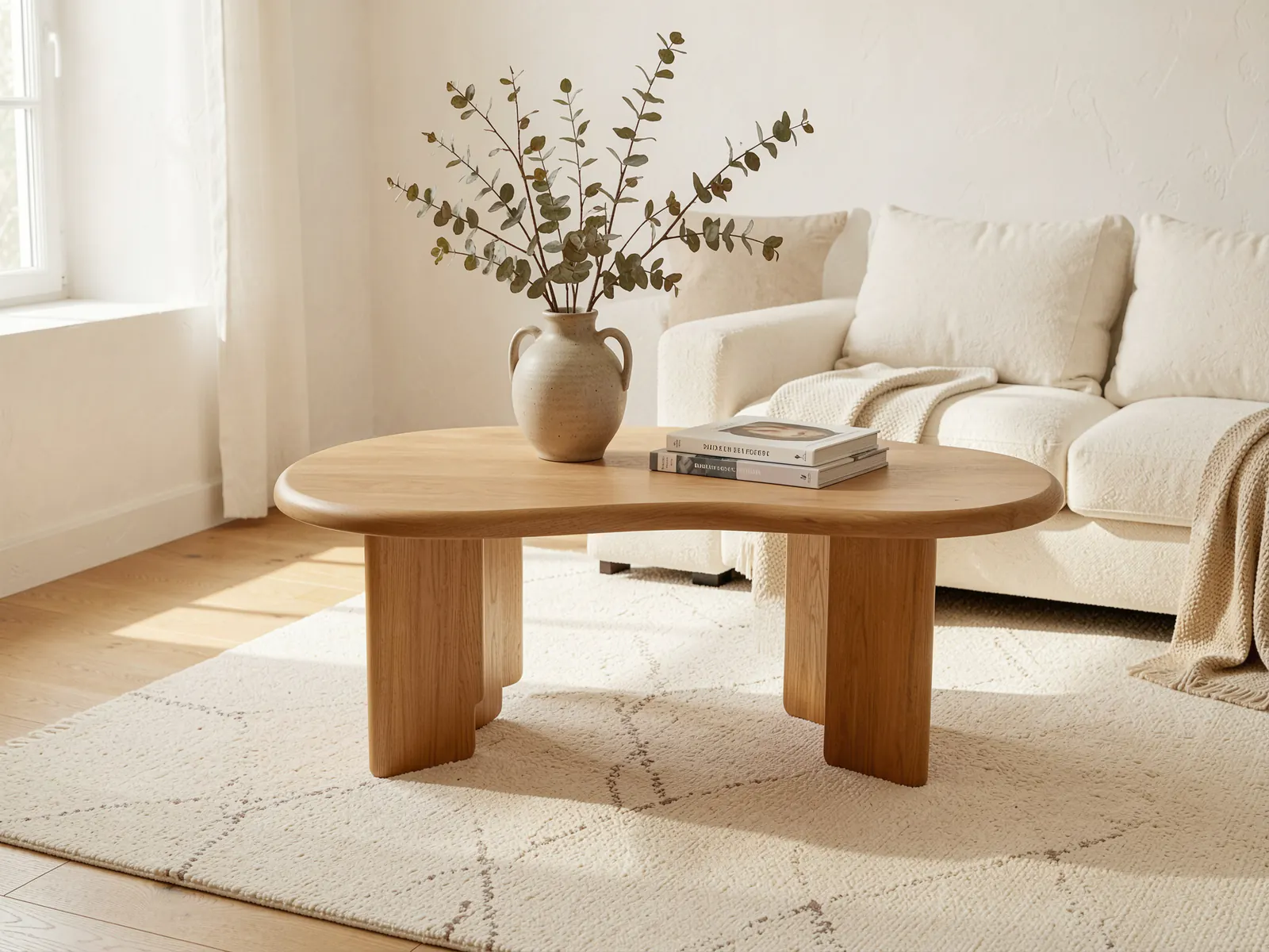 Dune coffee table, Oak