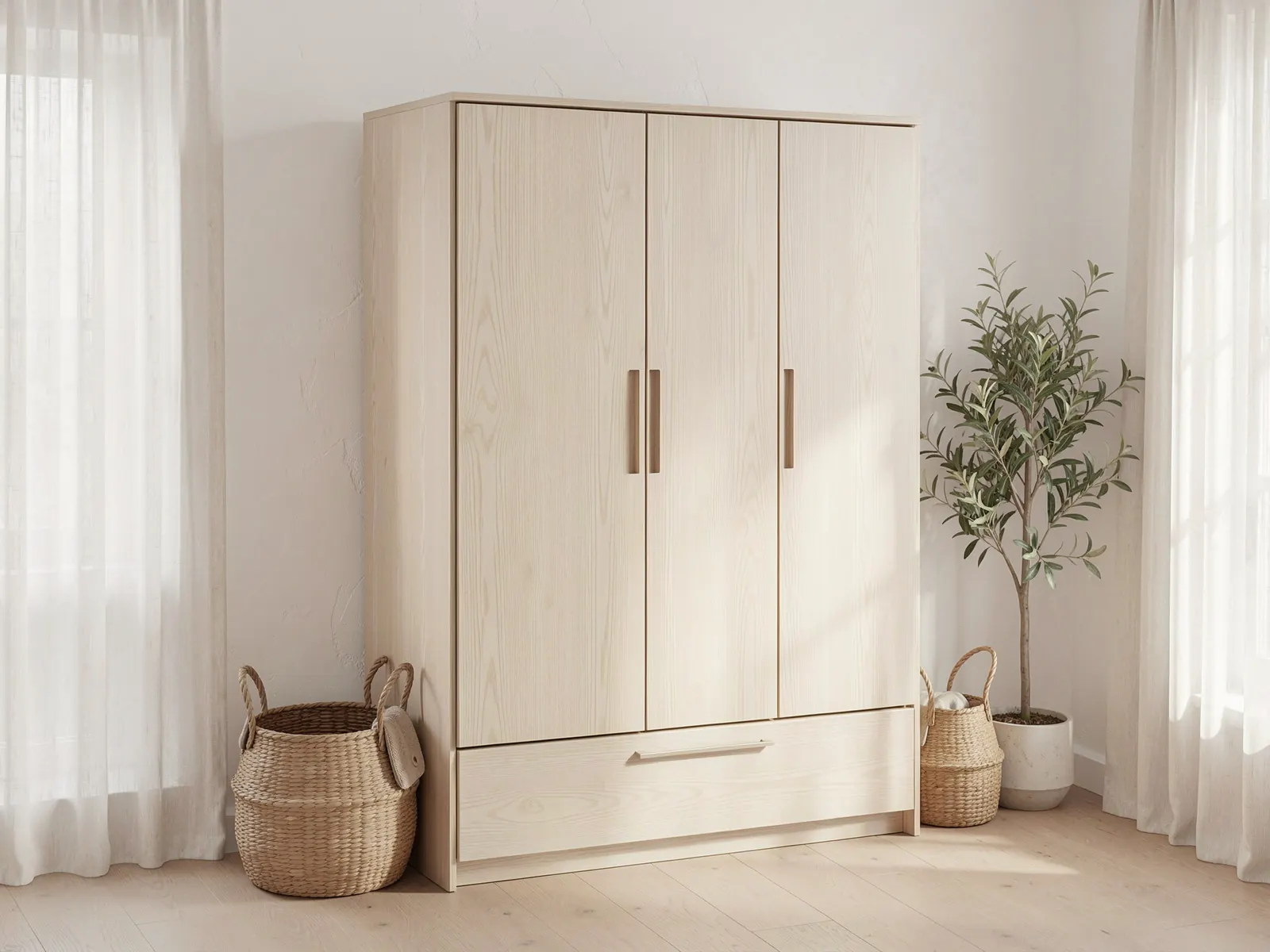 Fenna wardrobe, Oak