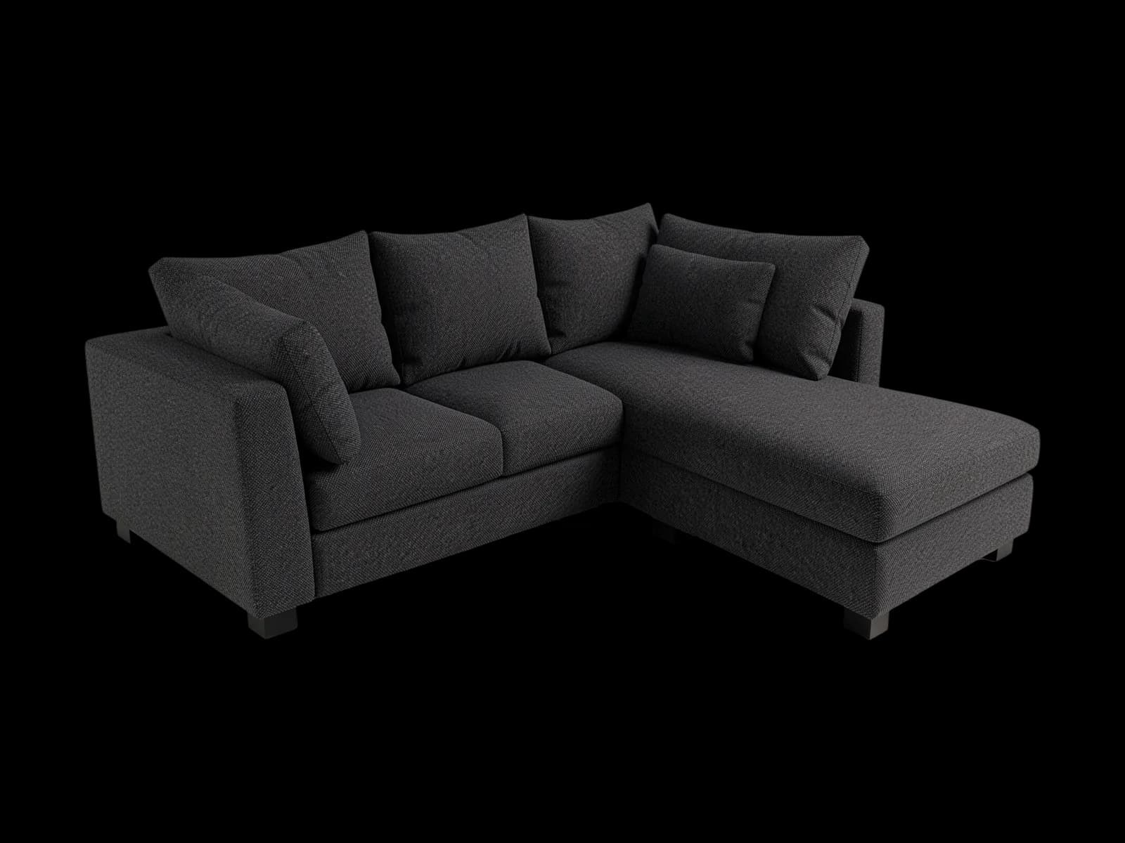 Greta corner sofa, Charcoal