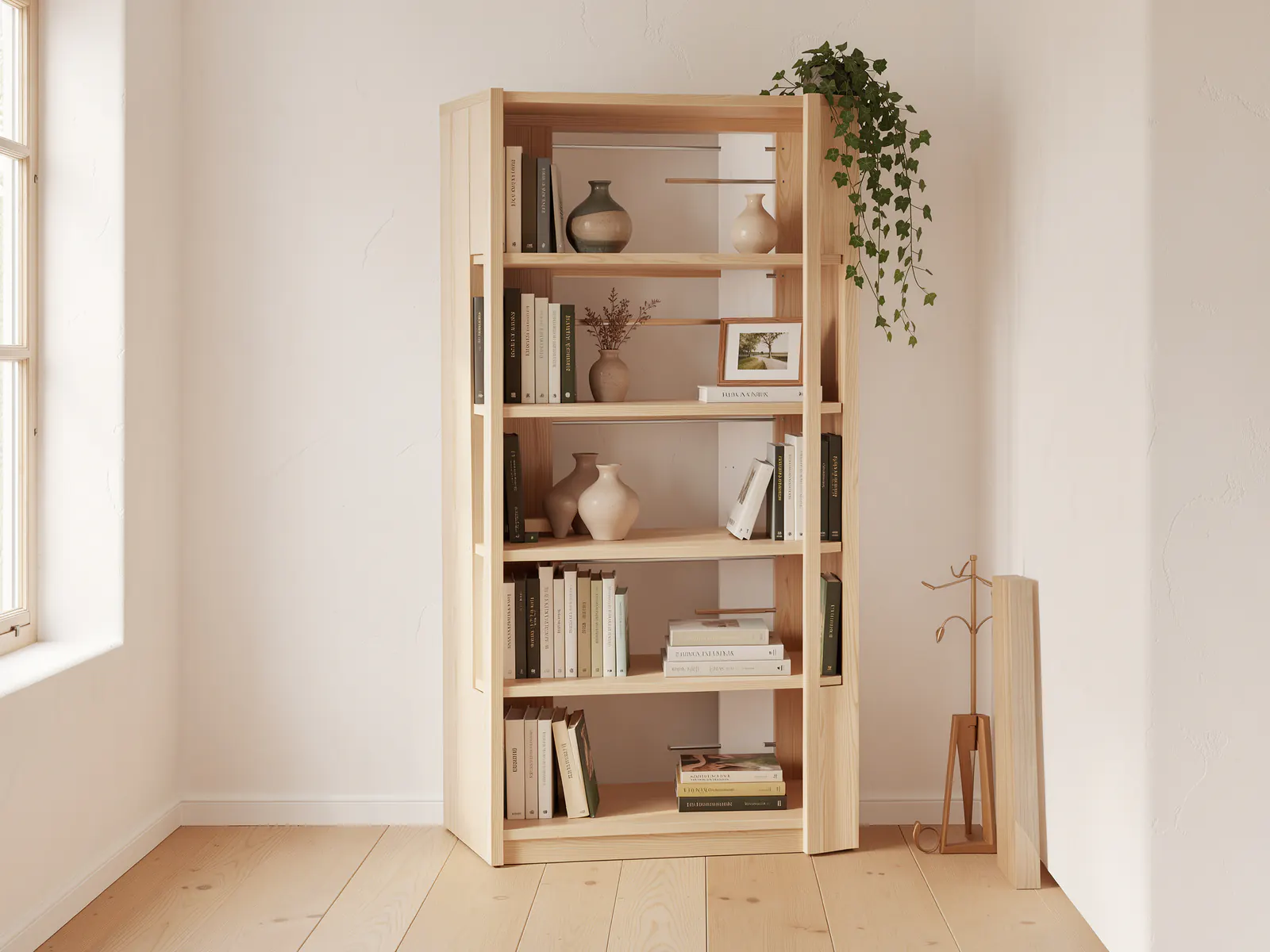 Ivo bookcase, Oak