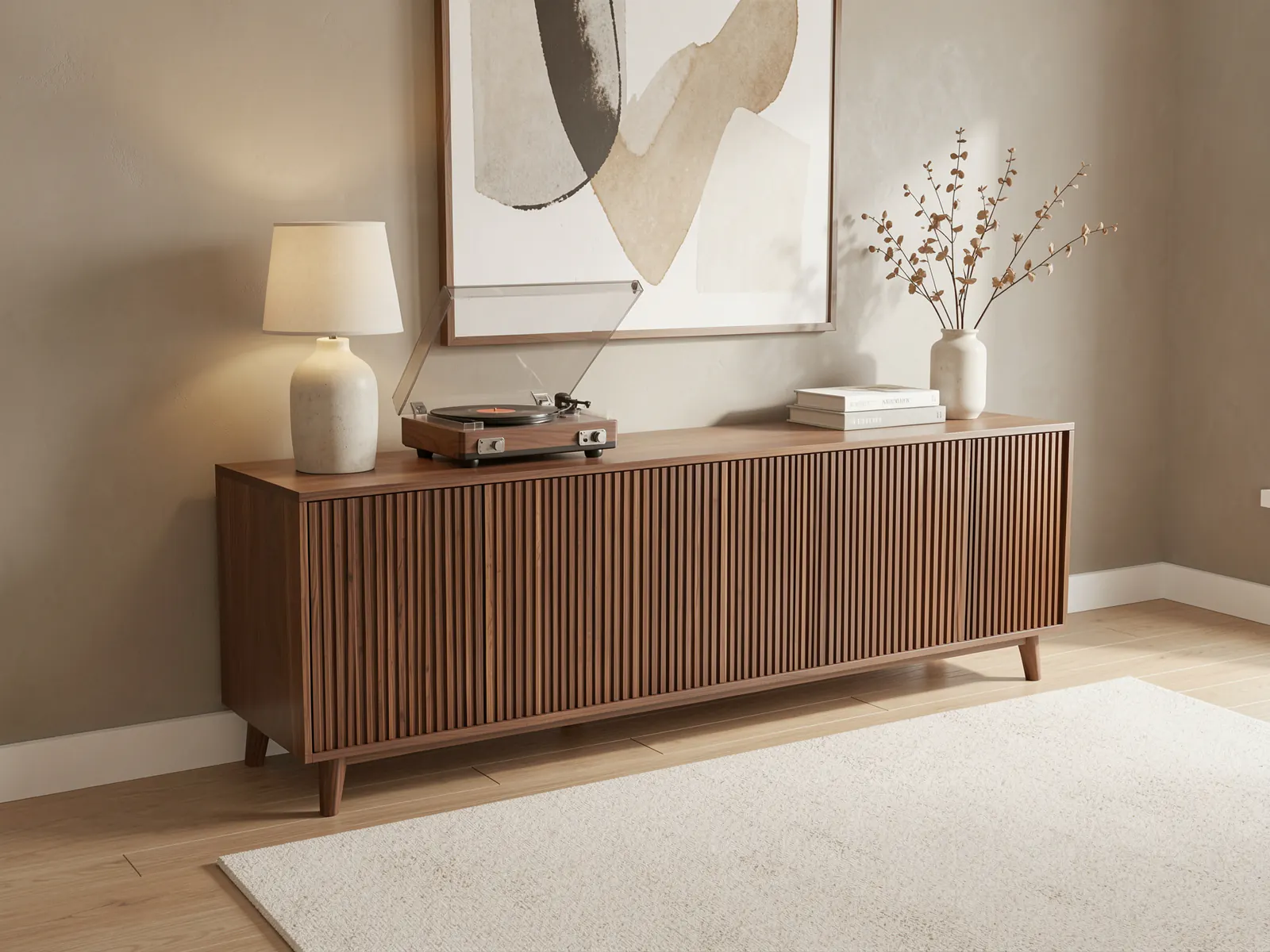 Lowe media console, Walnut