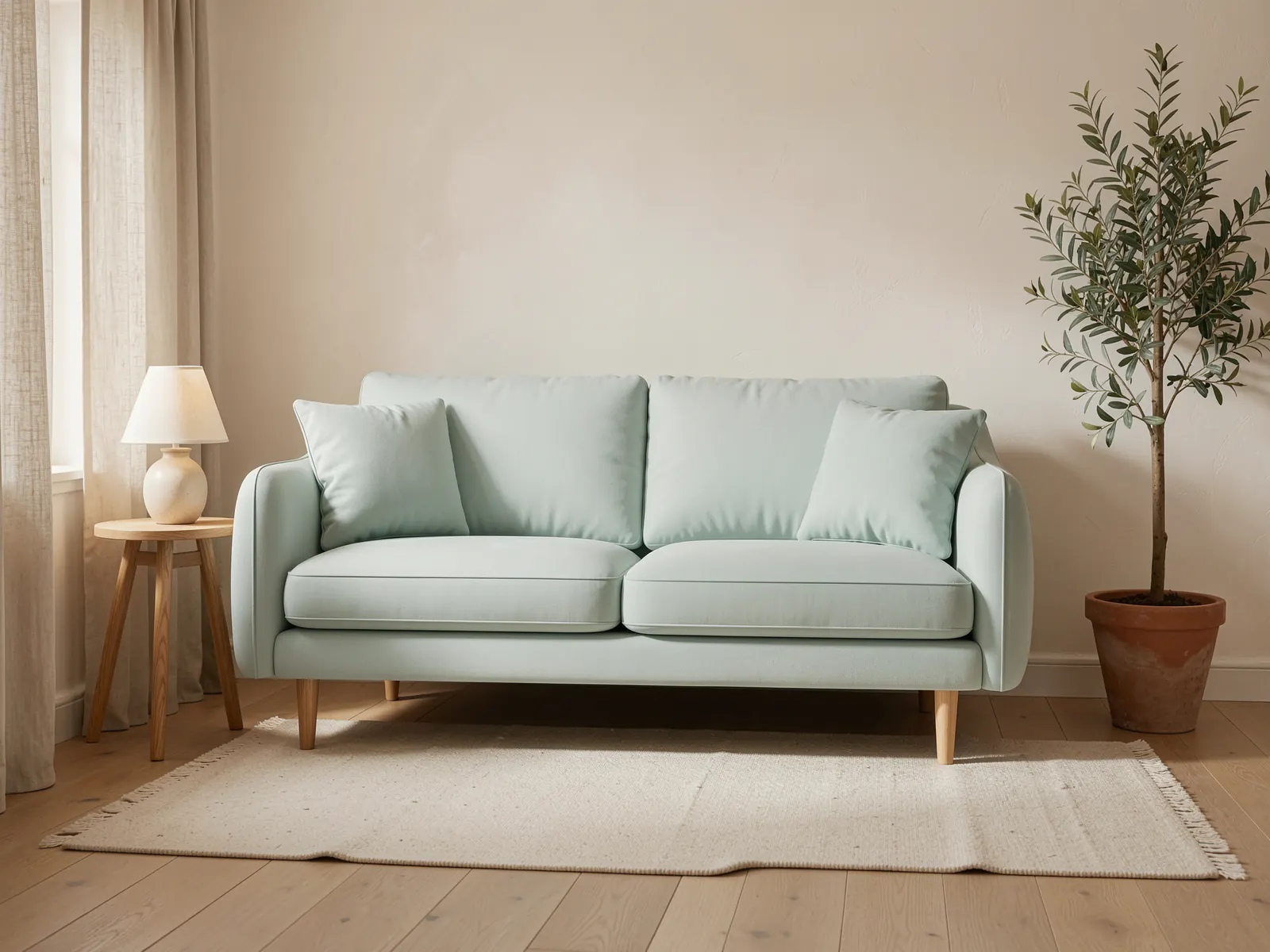 Luna 2-seater sofa, Mint