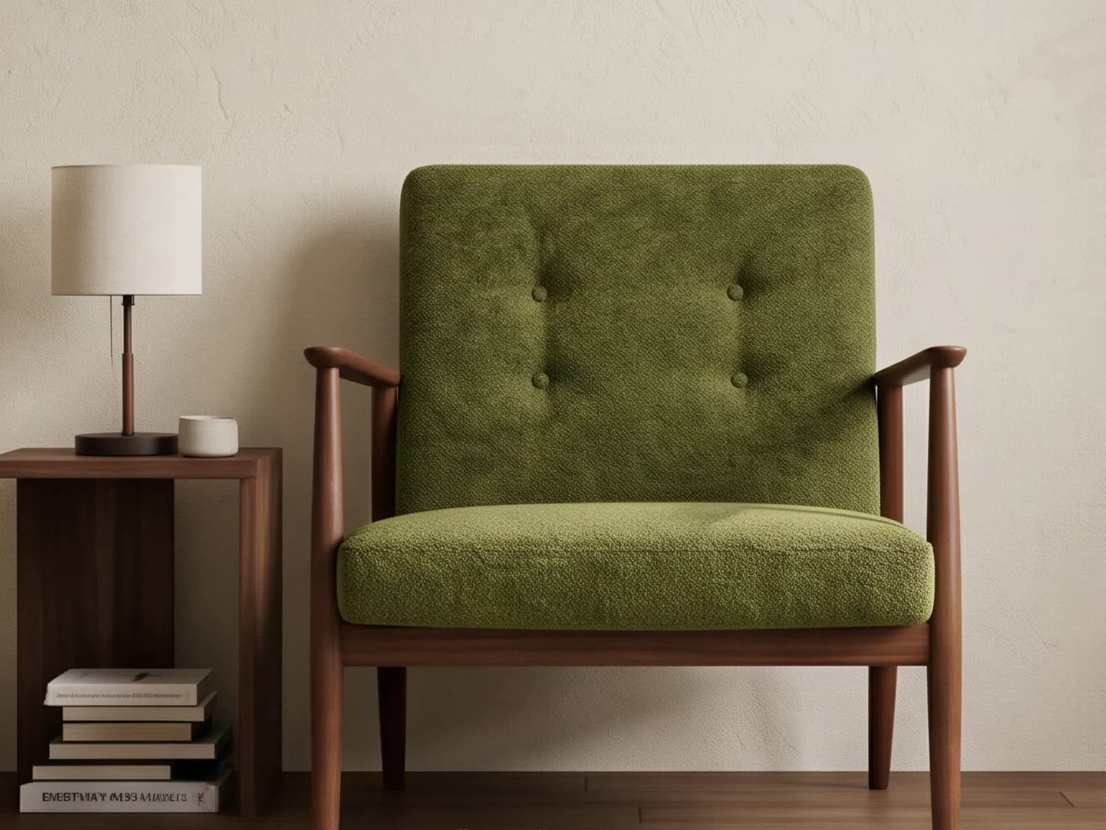 Olsen armchair, Olive, view 2