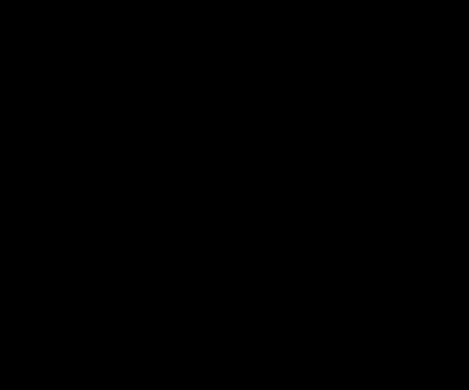Pillar side table, front view drawing