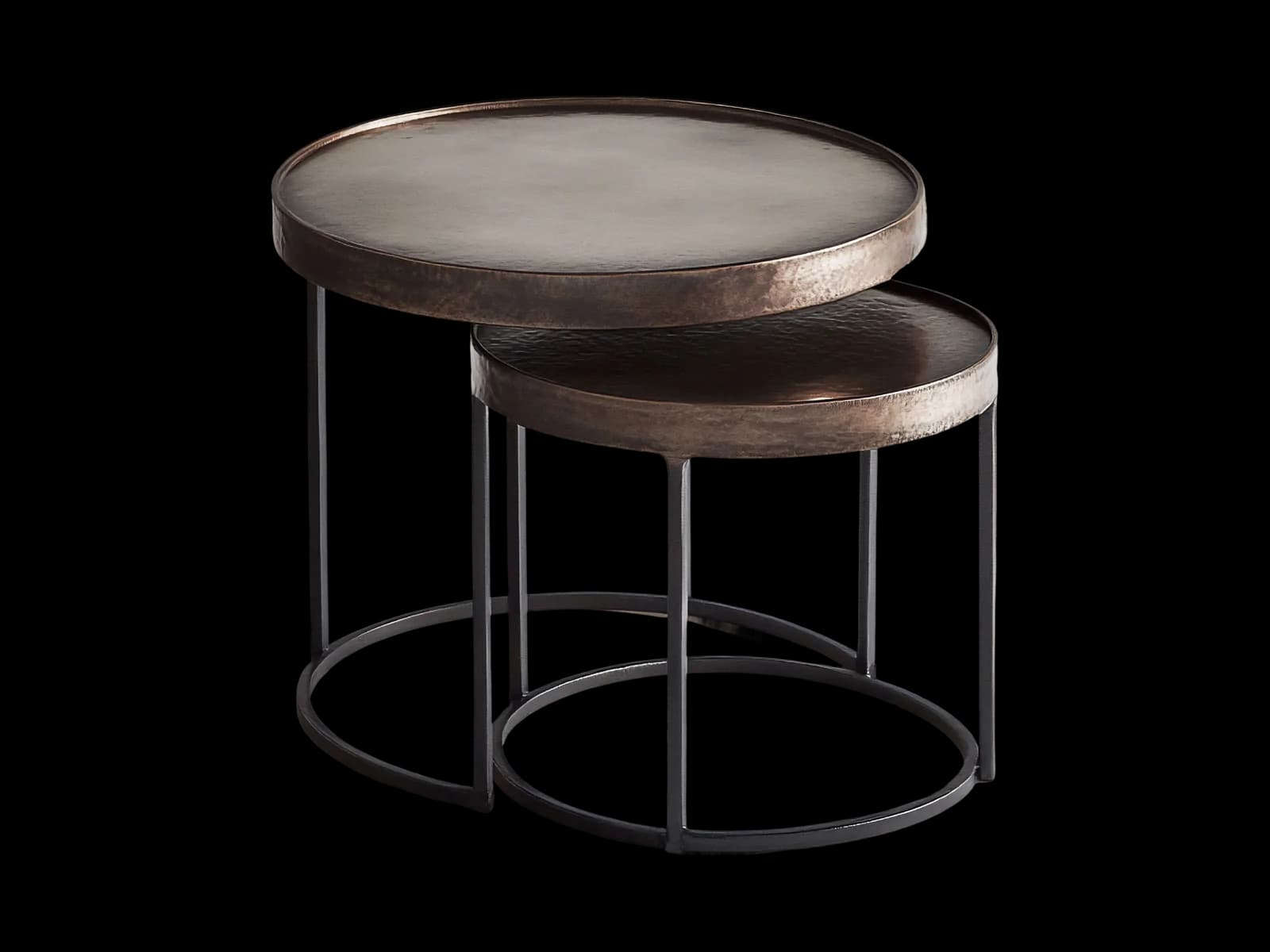 Saga nesting tables, Bronze