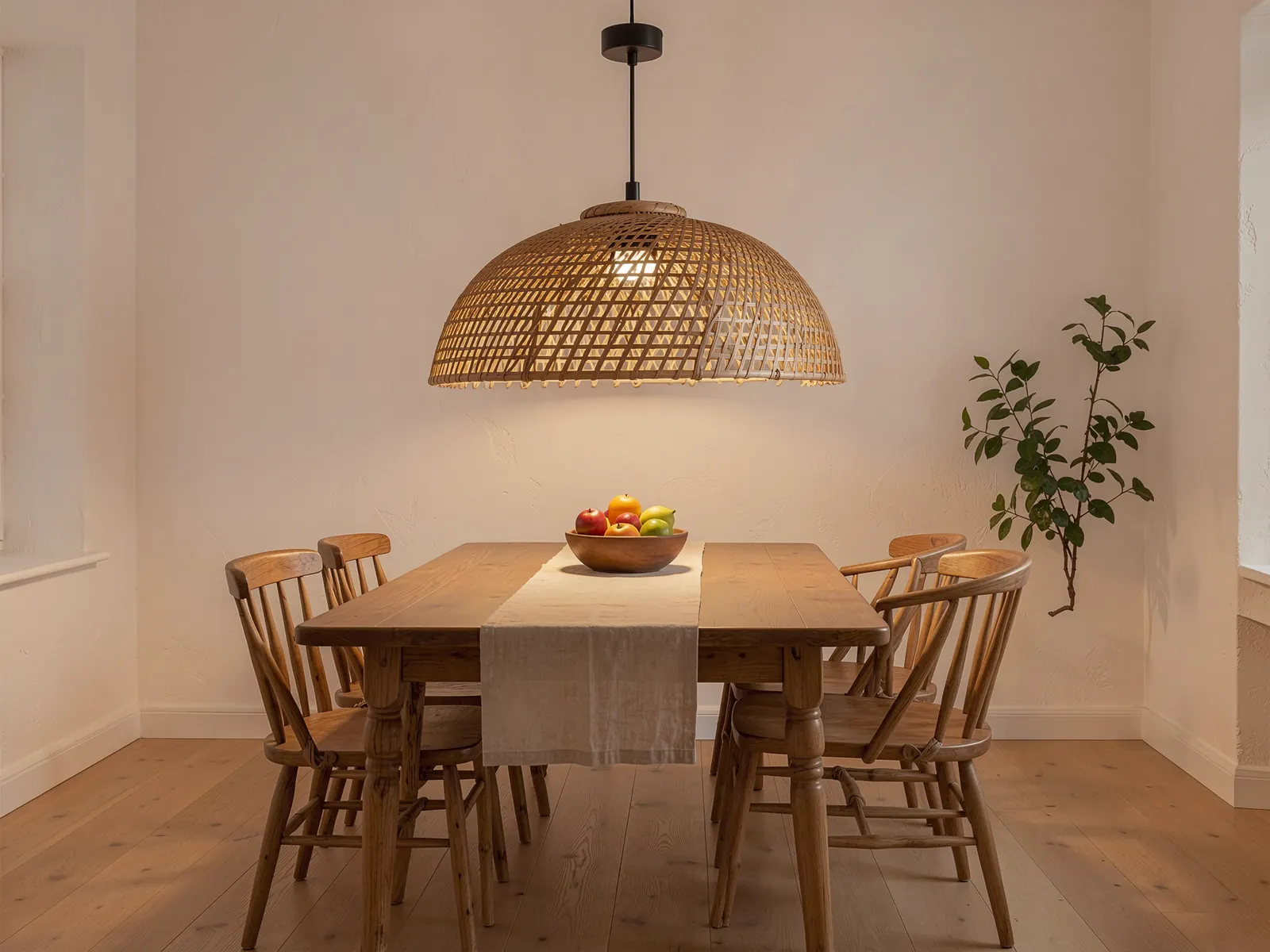 Weave pendant, Rattan